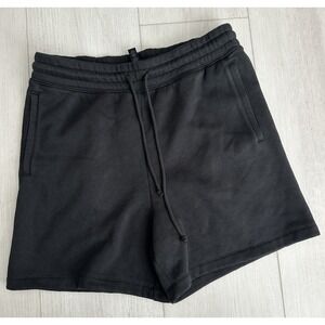 Skims Mens Fleece Lounge Relaxed Shorts Sz S - Washed Onyx Black  Color